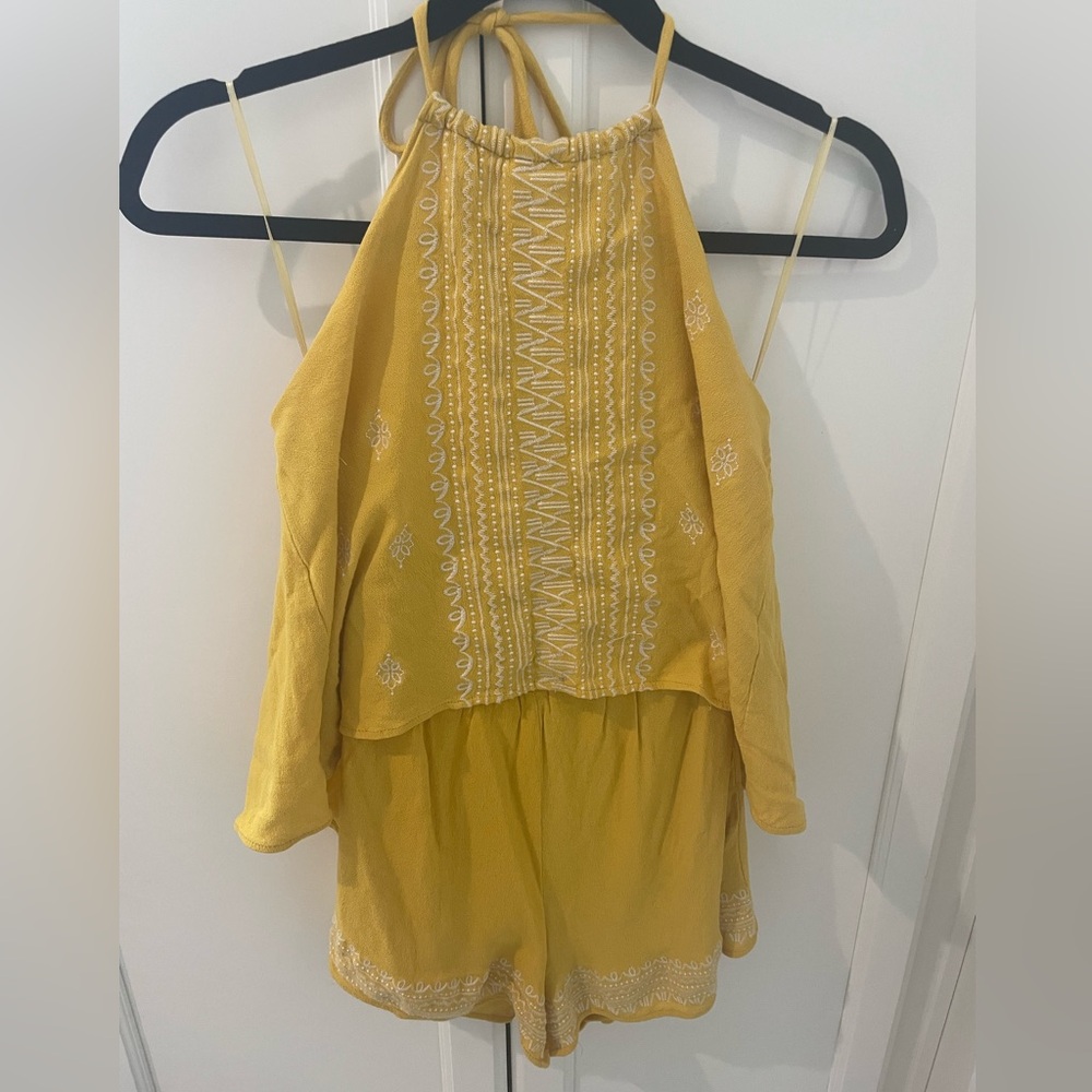 Yellow Anthropologie Romper - Size S